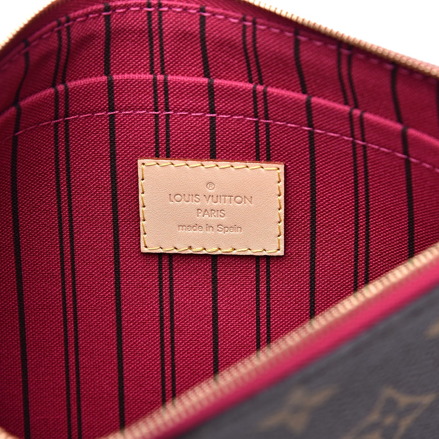 Louis Vuitton Monogram Neverfull MM GM Pochette Pivoine 6 of 7