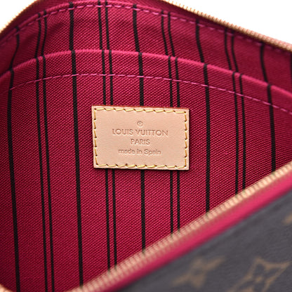 Louis Vuitton Monogram Neverfull MM GM Pochette Pivoine 6 of 7