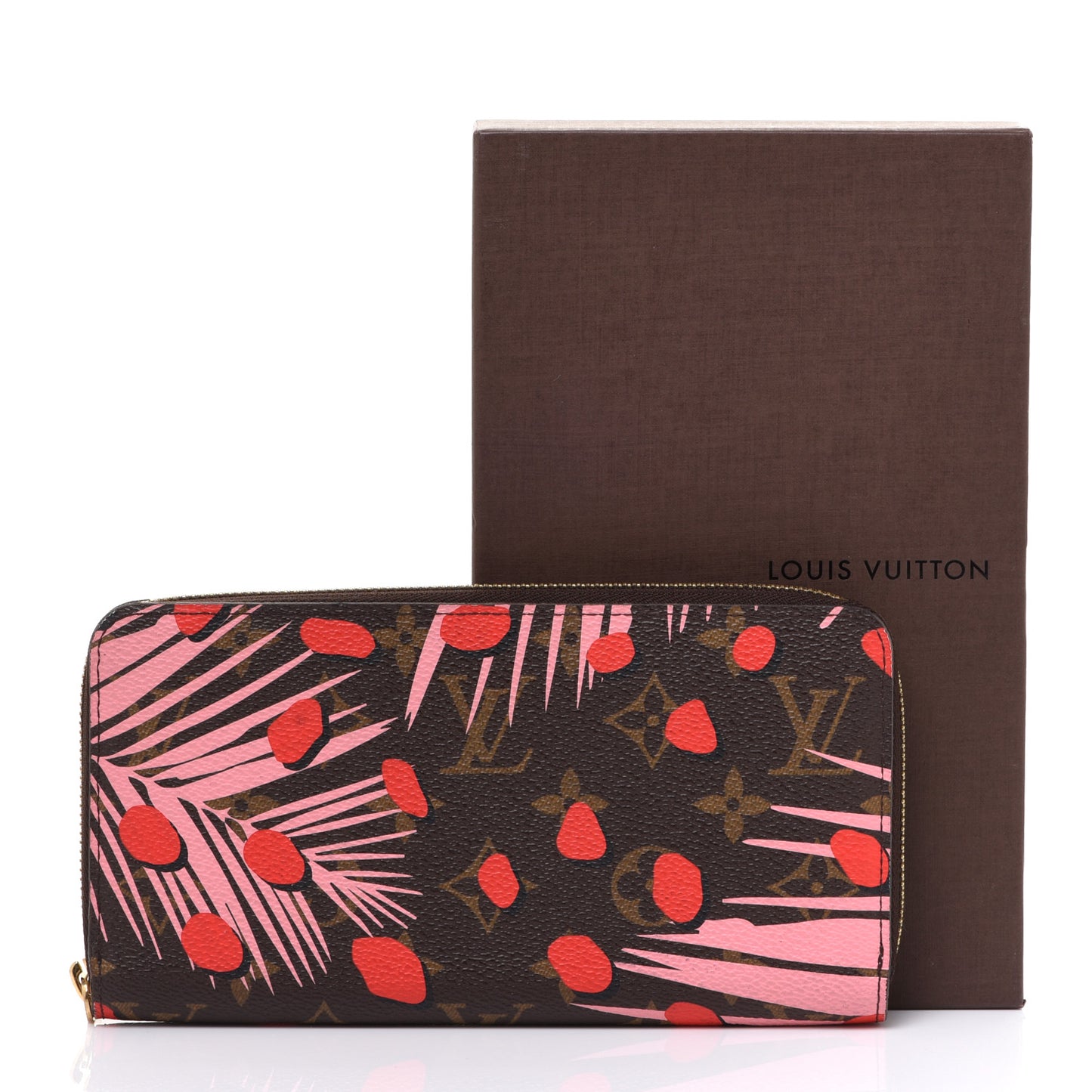 Monogram Jungle Dots Zippy Wallet Sugar Pink Poppy