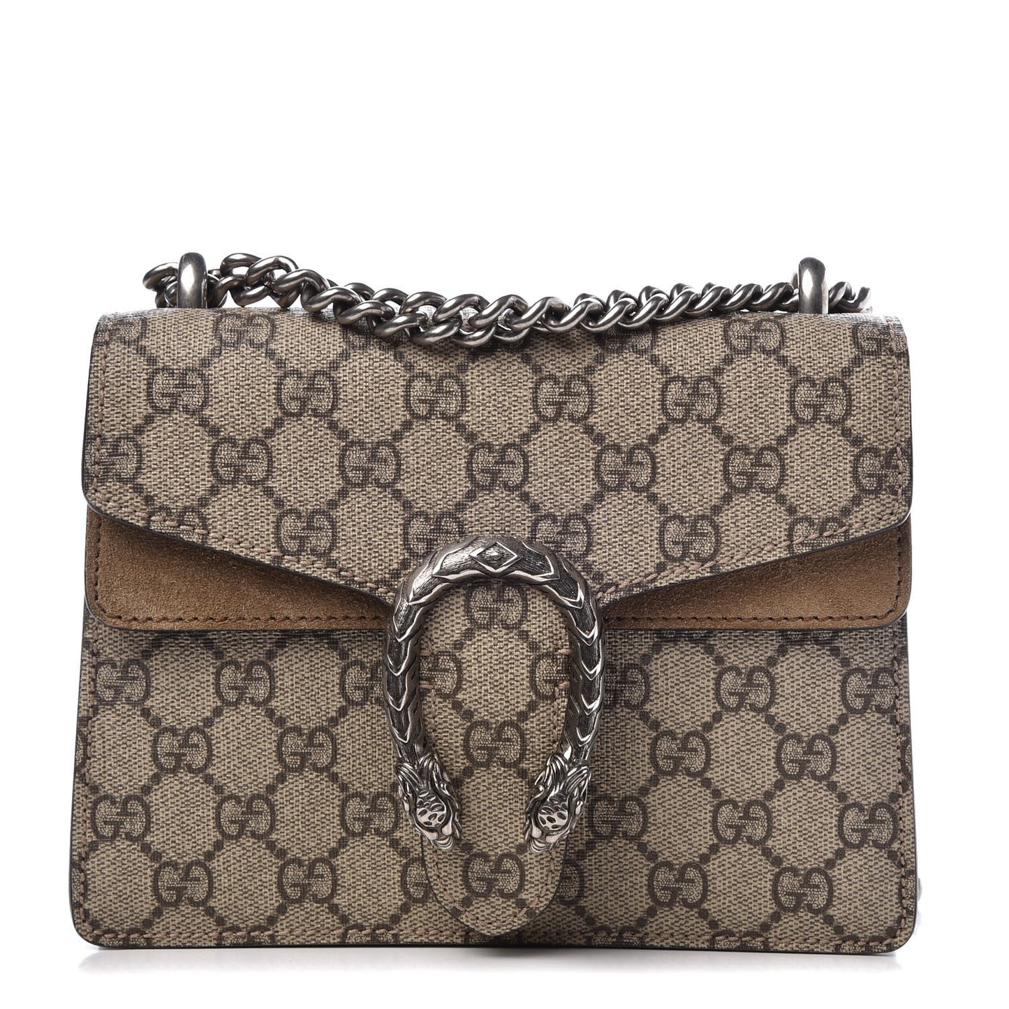 GG Supreme Monogram Mini Dionysus Shoulder Bag Taupe