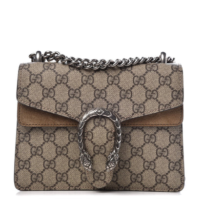 Gucci GG Supreme Monogram Mini Dionysus Shoulder Bag Taupe 1 of 8