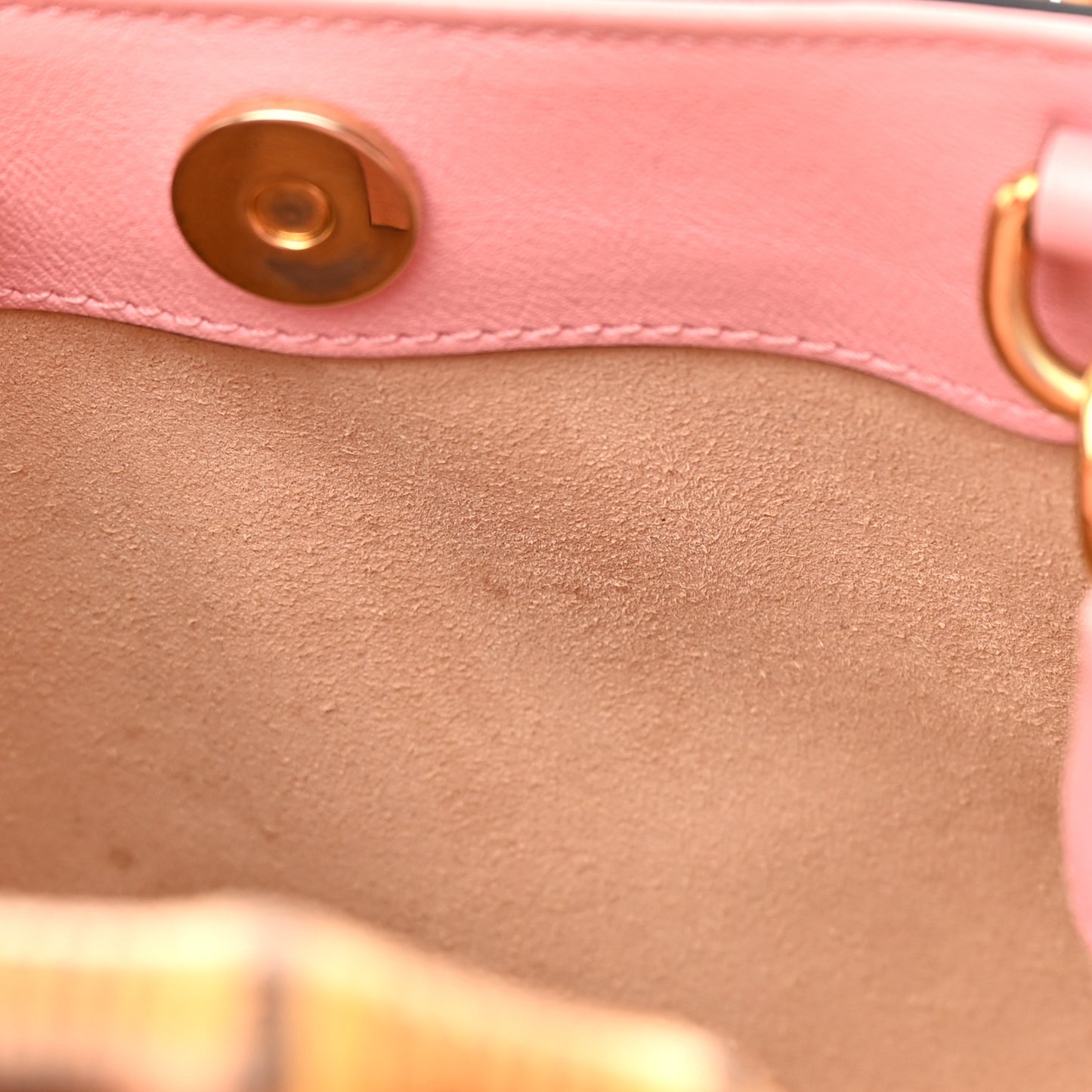 Wonka Grain Calfskin Mini Diana Tote Bag Wild Rose Fuxia Fluo