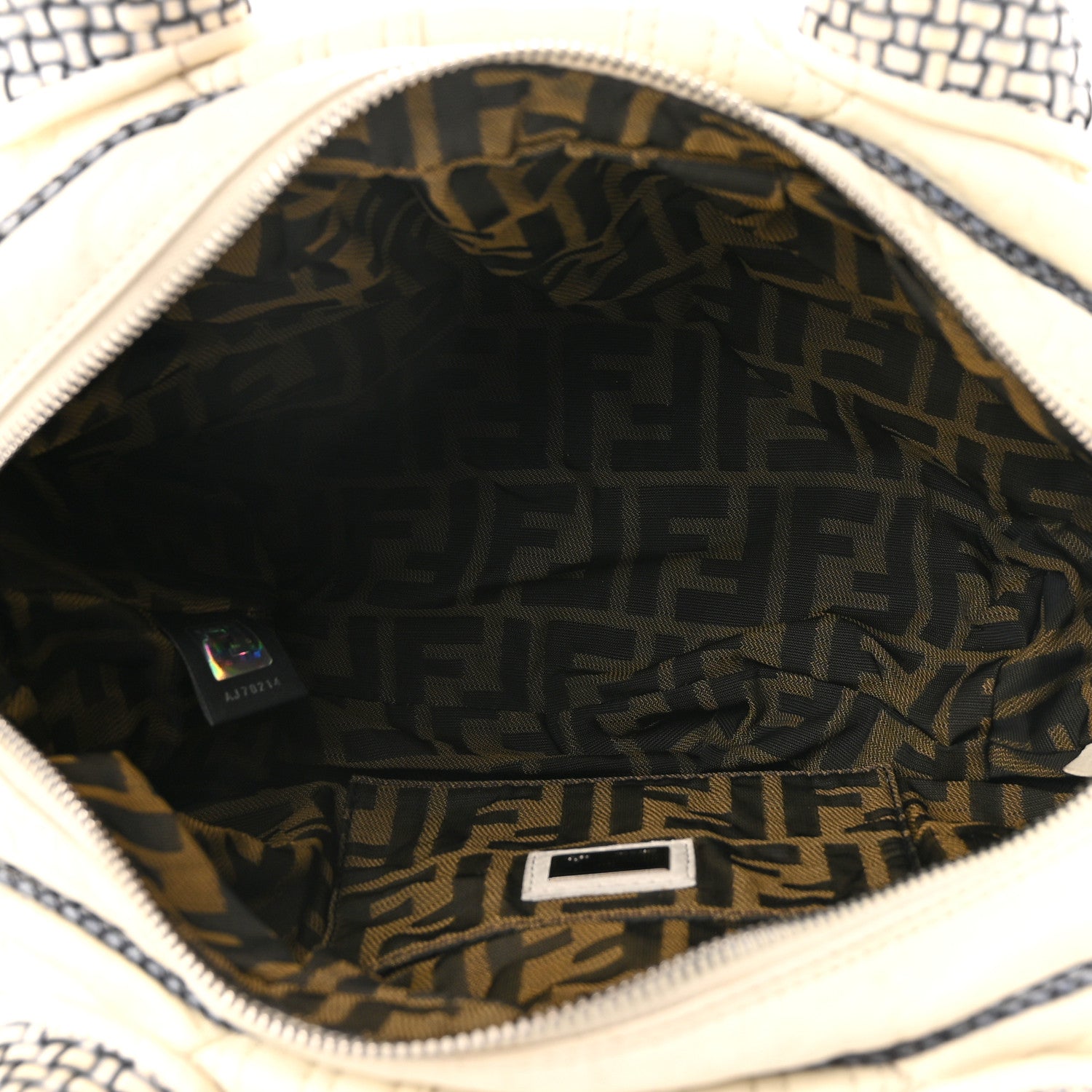 Fendi Nappa Nuvolata Spy Bowler White 5 of 11