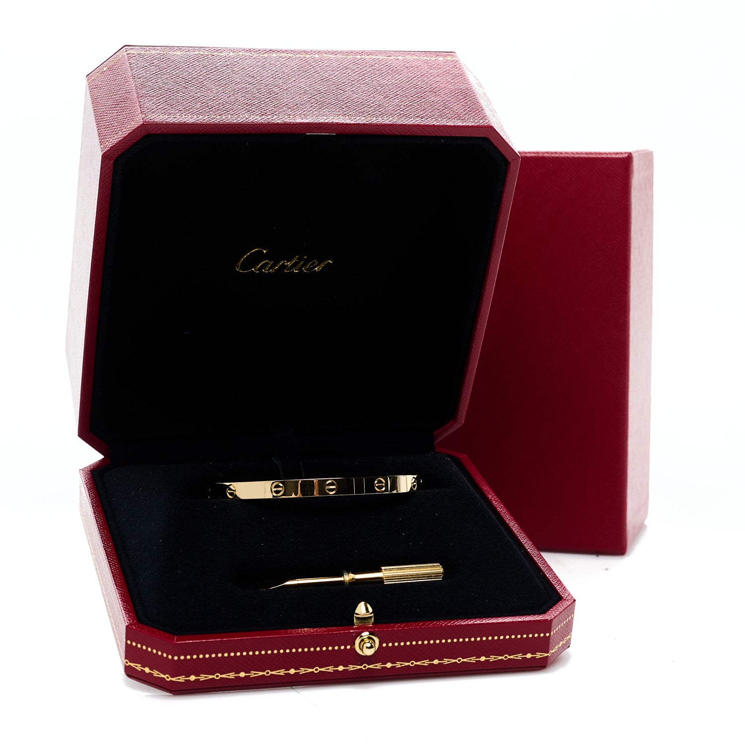 Cartier 18K Yellow Gold Medium LOVE Bracelet 17 10 of 10
