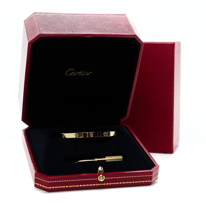 Cartier 18K Yellow Gold Medium LOVE Bracelet 17 10 of 10
