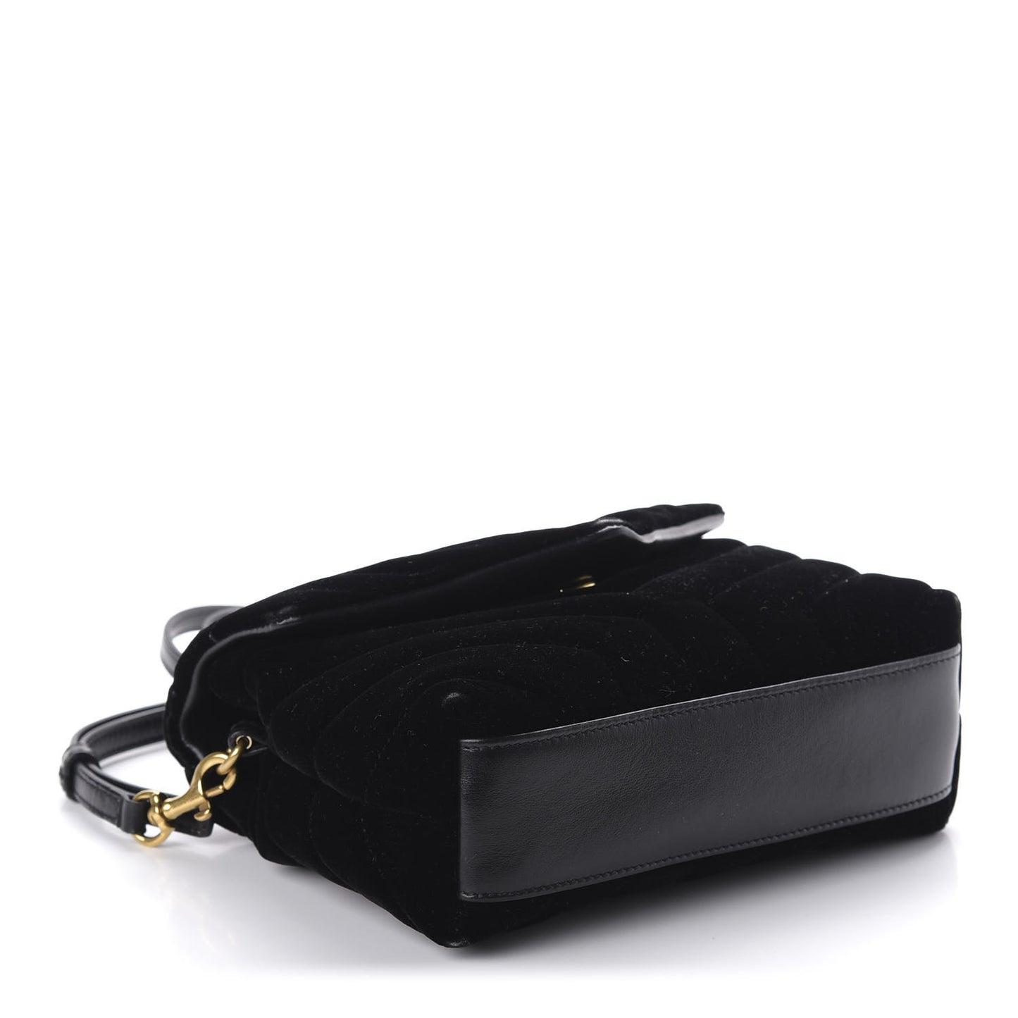 Velvet Y Quilted Monogram Toy Loulou Chain Satchel French Black