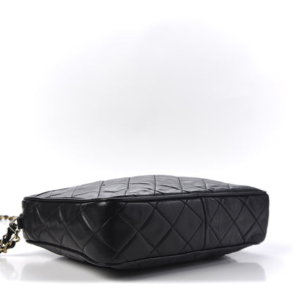 Chanel Lambskin Quilted CC Tassel Camera Case Black 3 of 12