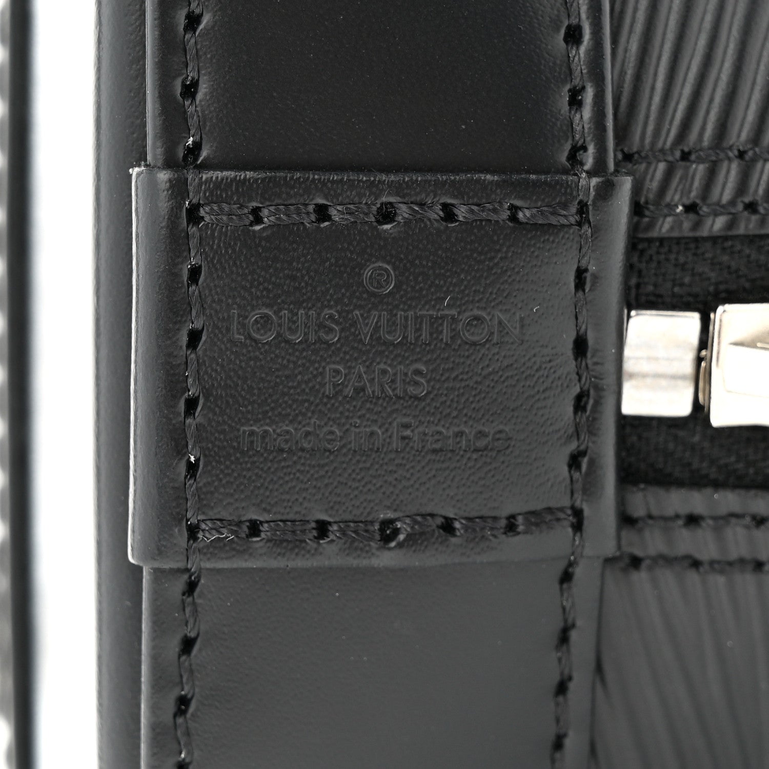 Louis Vuitton Epi Alma BB Black 6 of 10