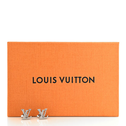 Louis Vuitton Crystal LV Iconic Earrings Silver 6 of 6