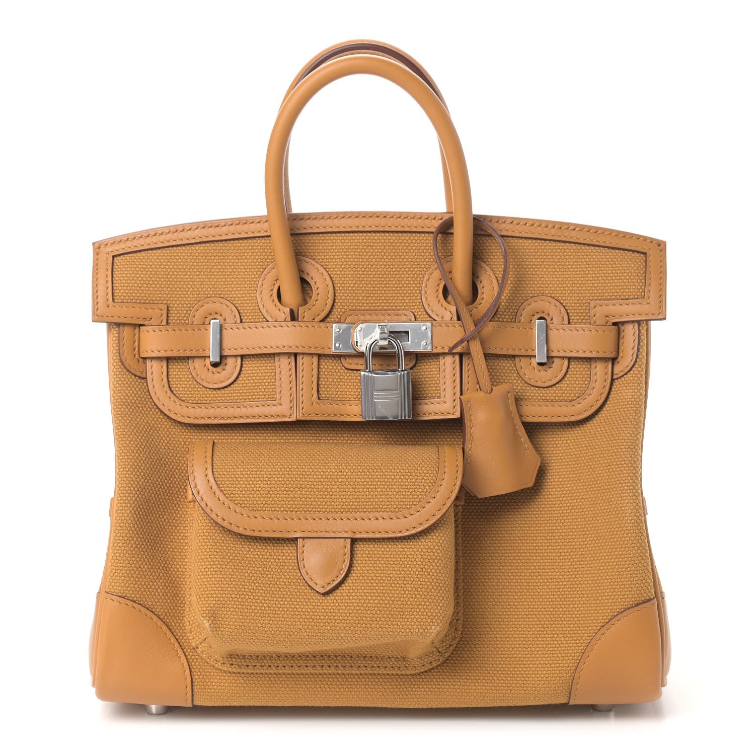 Hermes Toile Goeland Swift Cargo Birkin 25 Sesame 1 of 13