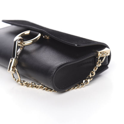 Chloe Suede Calfskin Mini Faye Shoulder Bag Black 8 of 9
