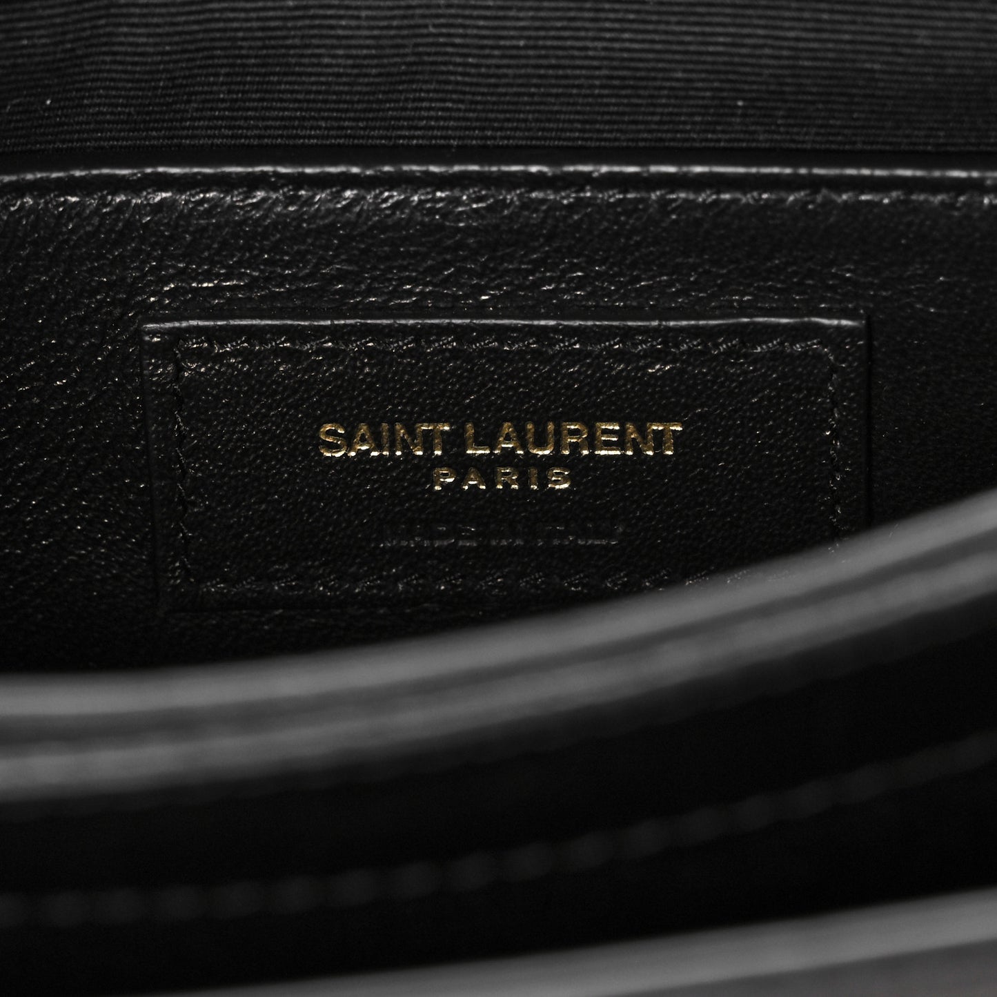 Calfskin Crocodile Embossed Monogram Small Sunset Black