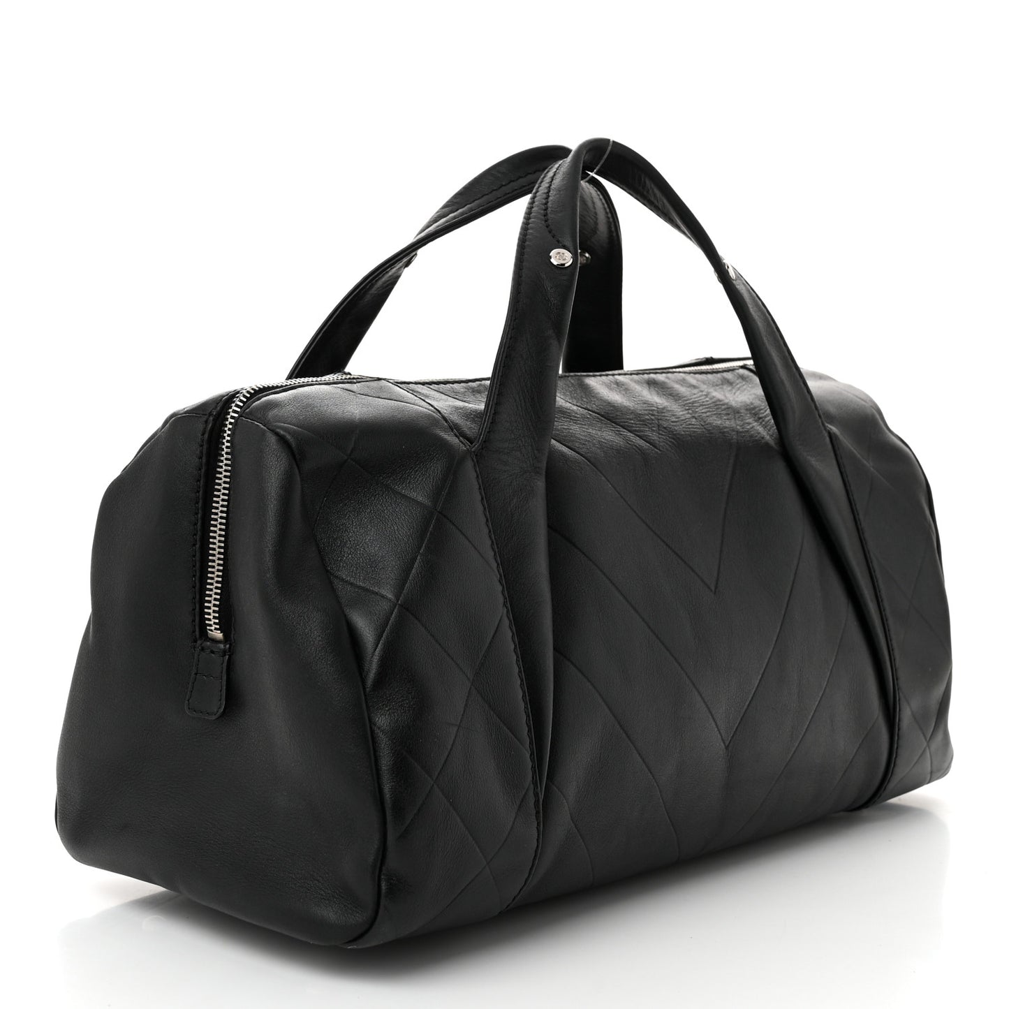 Calfskin CC Chevron All Day Long Boston Black