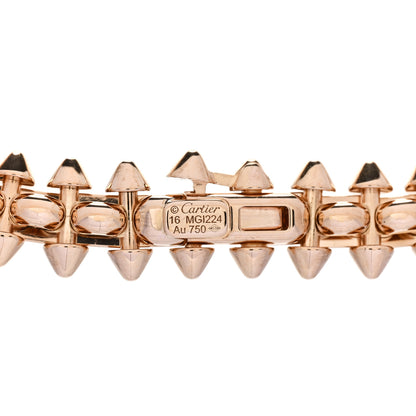 Cartier 18K Pink Gold Medium Clash De Cartier Flexible Bracelet 16 3 of 4