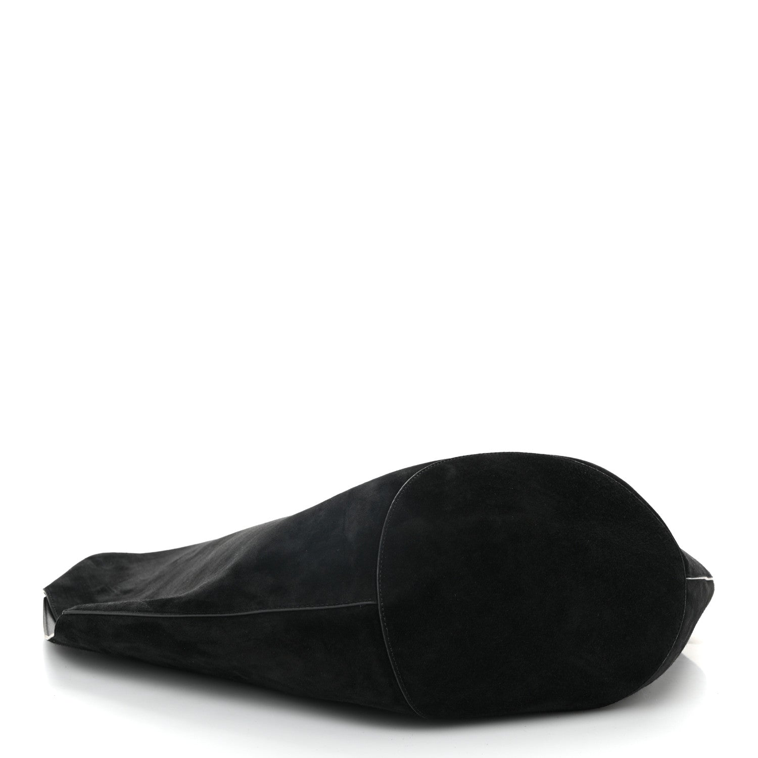 Khaite Suede Calfskin Medium Lotus Tote Black 5 of 10