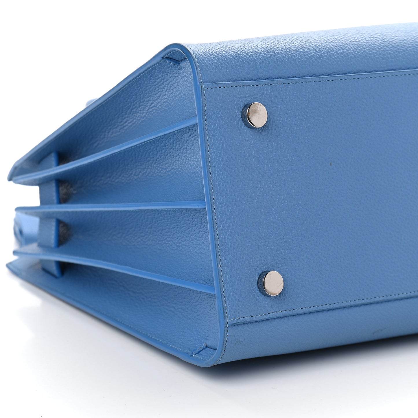 Grained Calfskin Small Sac De Jour Blue Clair