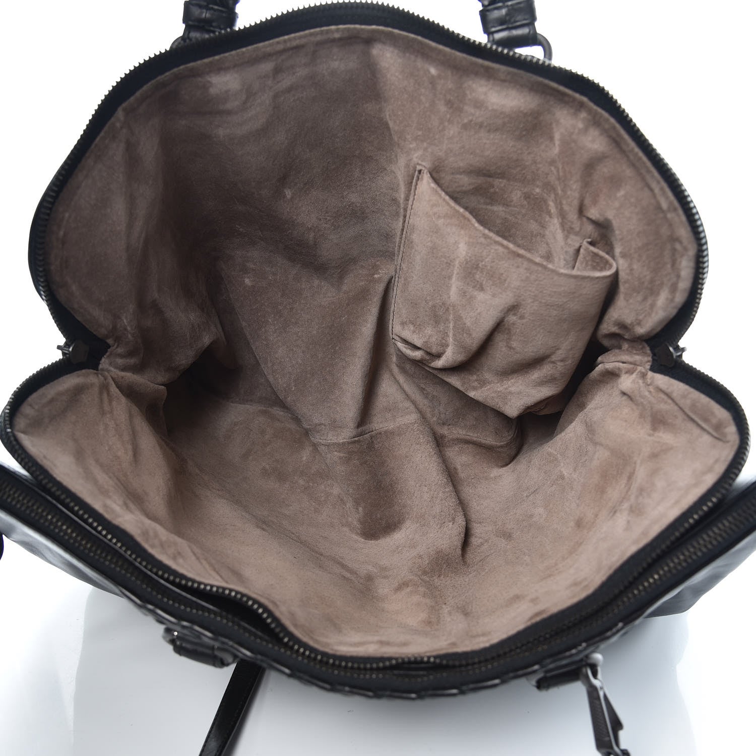 Bottega Veneta Calfskin Intrecciato Large Leggero Tote Black 9 of 11