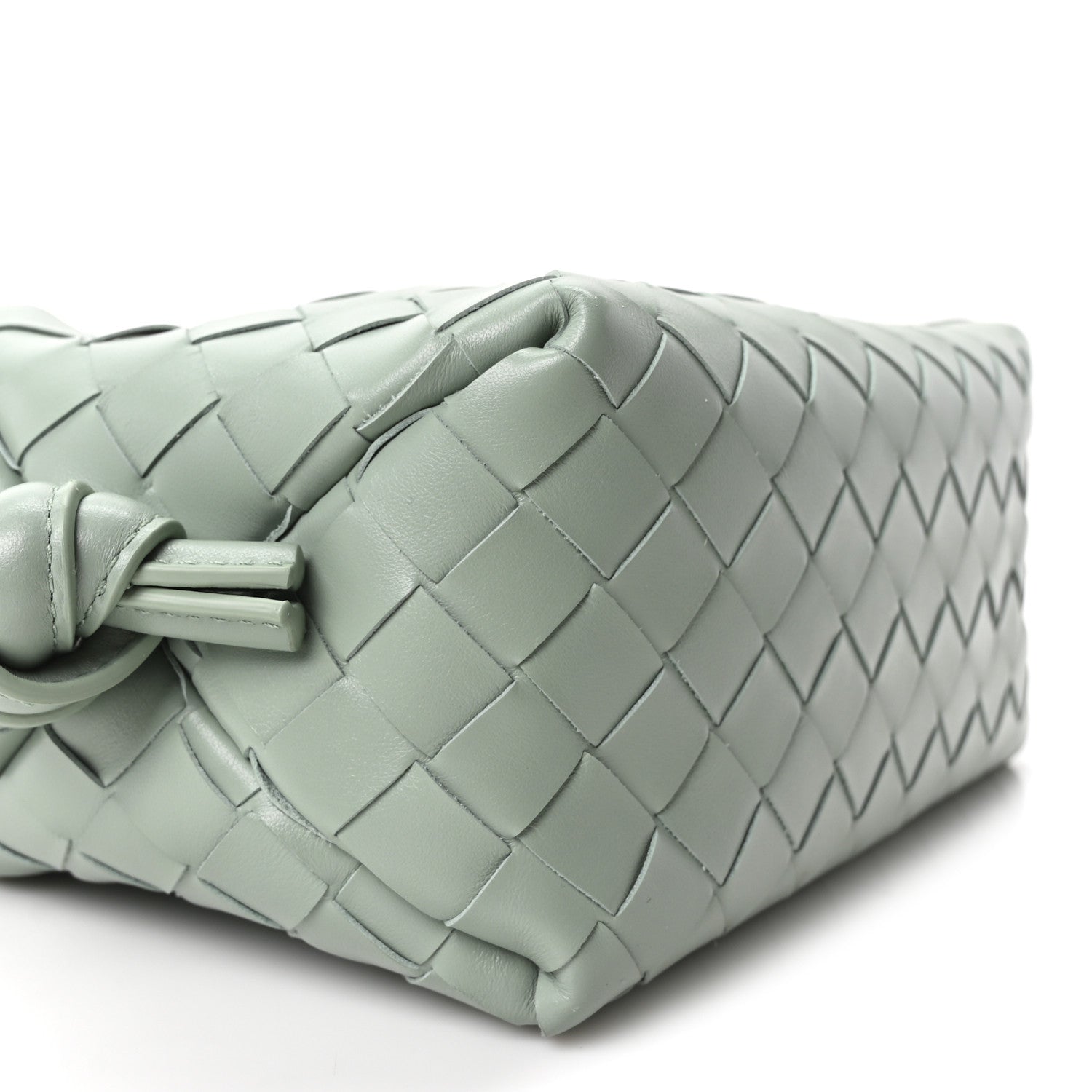 Bottega Veneta Nappa Intrecciato Loop Top Handle Camera Bag New Sauge 9 of 11