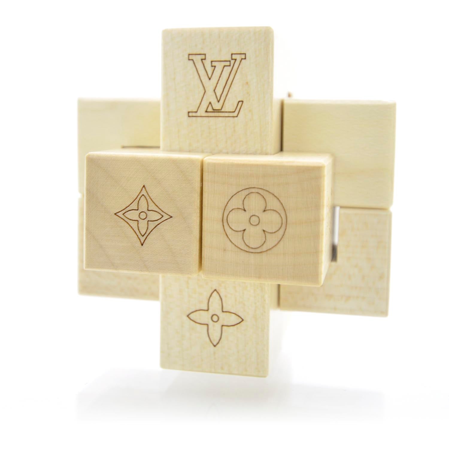 Louis Vuitton Le Pateki Wood Cube Puzzle VIP Gift 4 of 4