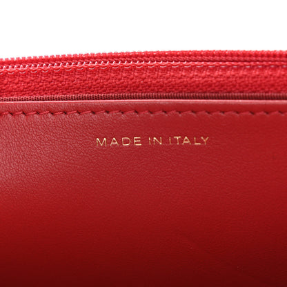 Chanel Goatskin Quilted Chanel 19 Wallet On Chain WOC Red 7 of 13