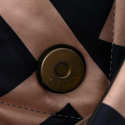 Chanel Silk Maxi Scarf Chanel 19 Flap Black Blue White 13 of 15