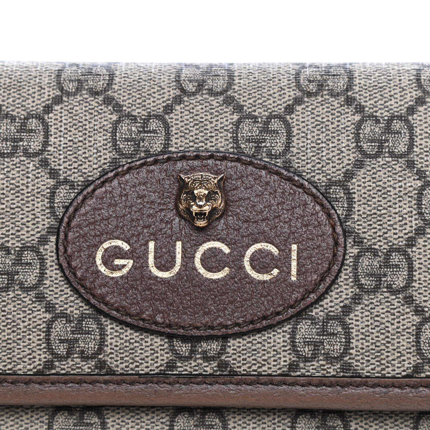 GG Supreme Monogram Neo Vintage Web Belt Bag Brown