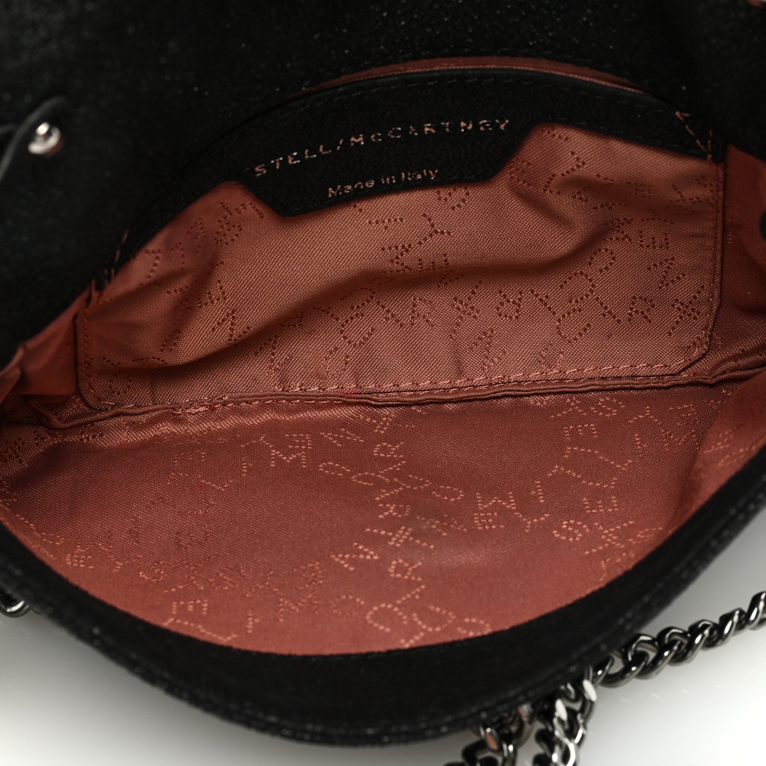 Stella McCartney Shaggy Deer Falabella Crossbody Clutch Black 5 of 8