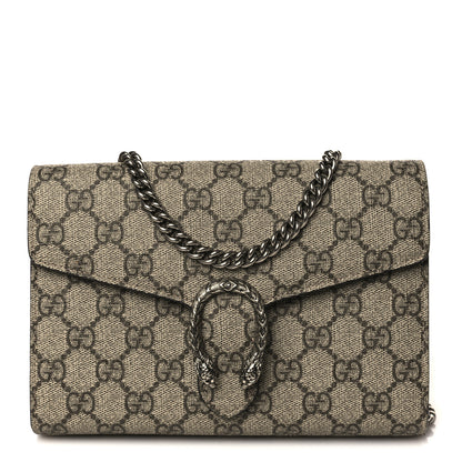 Gucci GG Supreme Monogram Mini Dionysus Chain Wallet Beige Taupe 1 of 10