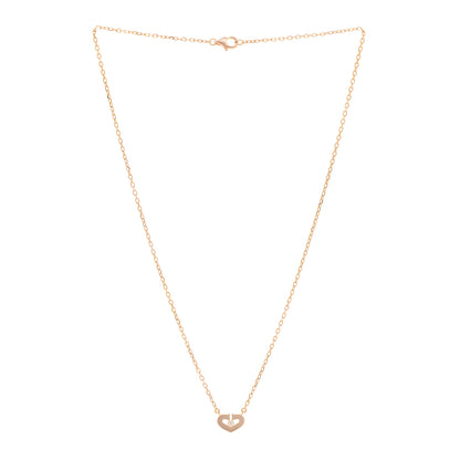 Cartier 18K Pink Gold Diamond XS Hearts and Symbols Necklace 3 of 4