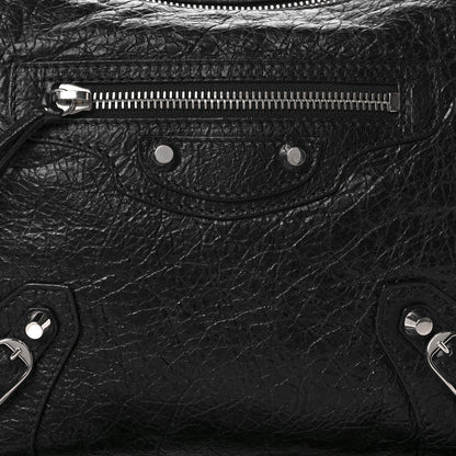 Balenciaga Agneau Classic SIlver Hardware XS Reporter Crossbody Black 8 of 12
