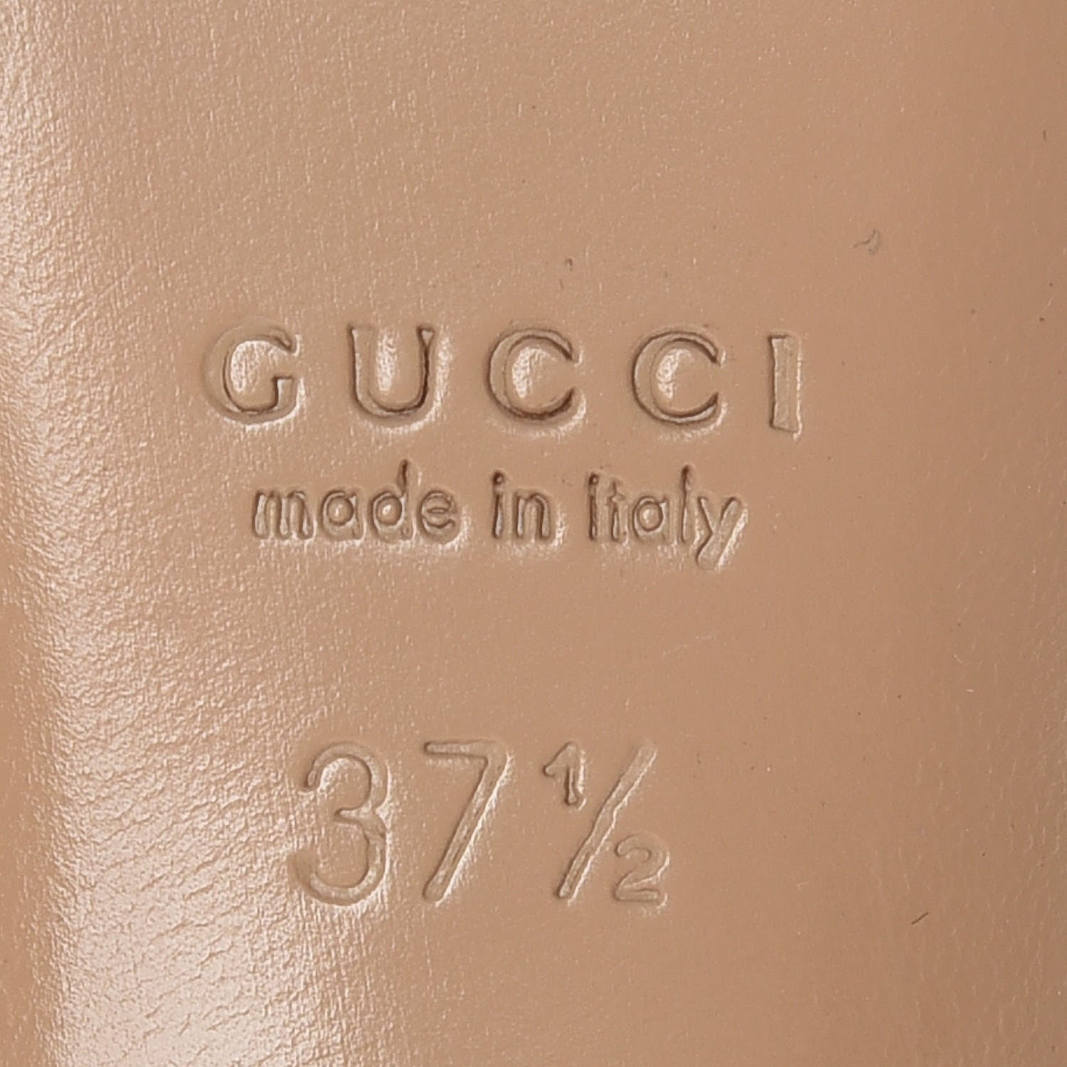 Gucci Guccissima Mid Heel Slides 37.5 Dusty Pink 8 of 13