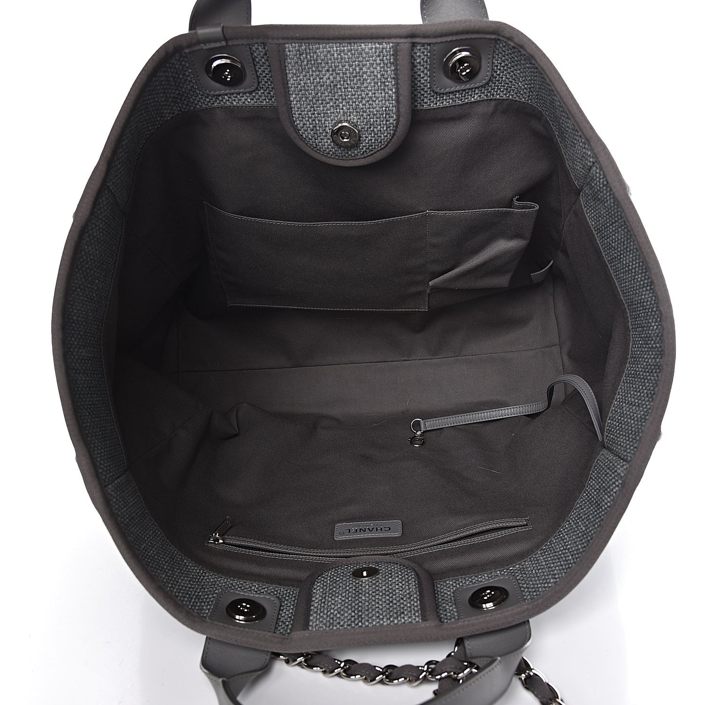 Canvas Large Deauville Tote Grey