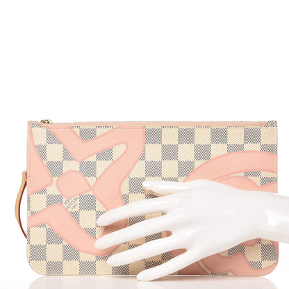 Louis Vuitton Damier Azur Tahitienne Neverfull MM GM Pochette 2 of 8