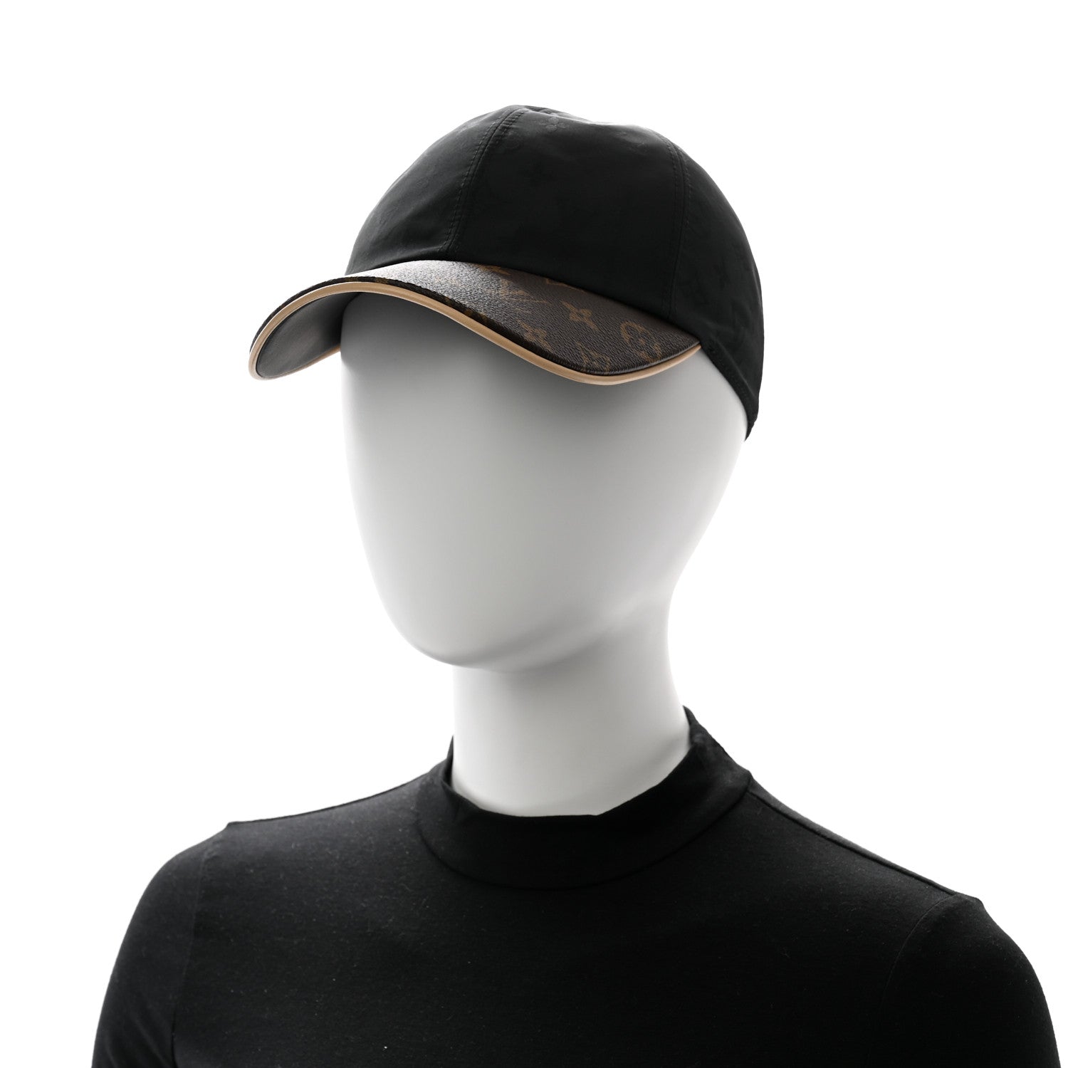 Louis Vuitton Polyester Silk Monogram LV Get Ready Cap M Black 2 of 10
