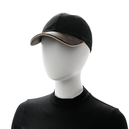 Louis Vuitton Polyester Silk Monogram LV Get Ready Cap M Black 2 of 10