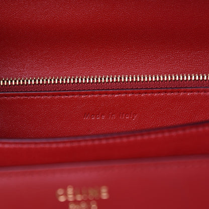 Celine Box Calfskin Medium Classic Box Flap Bag Red 6 of 8