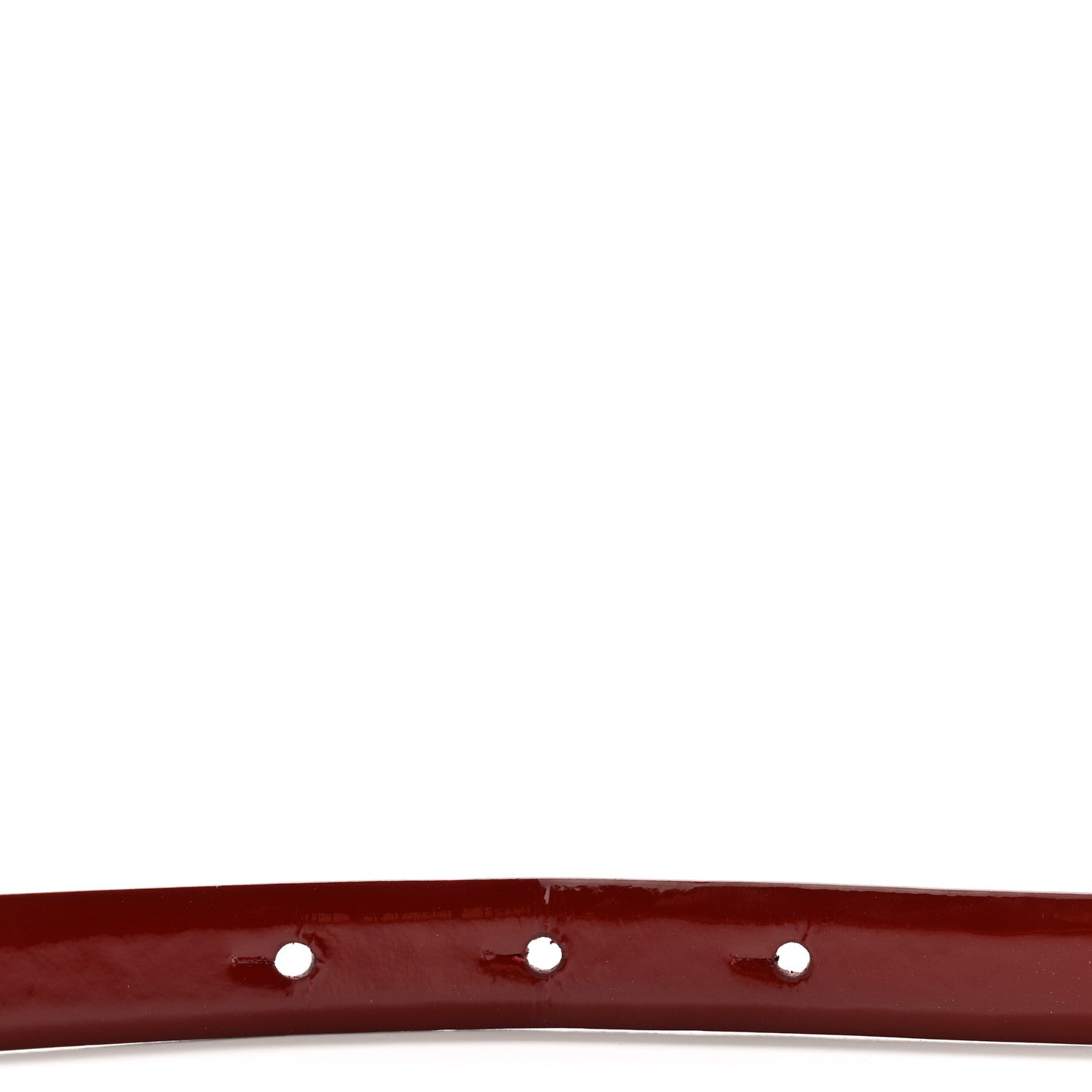 Chanel Patent Calfskin CC Logo Skinny Belt 90 36 Red 6 of 9