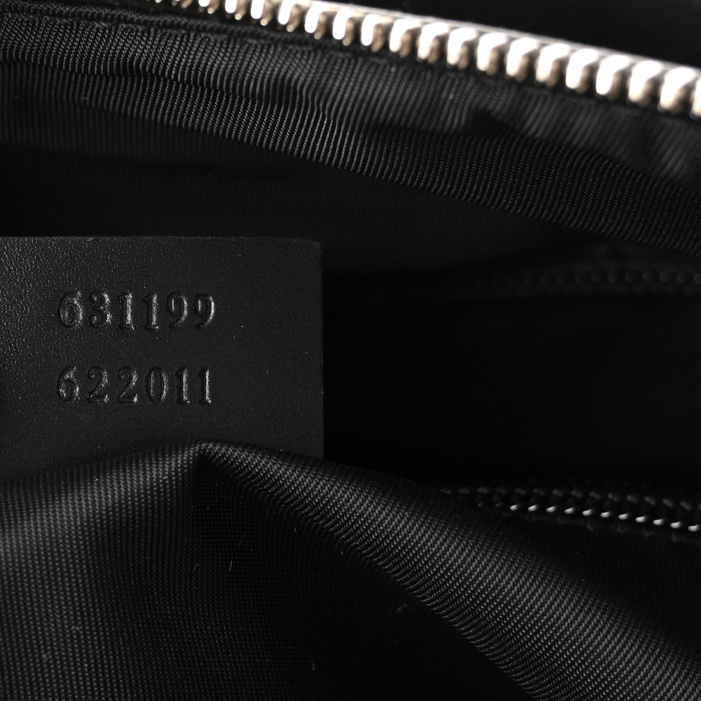 Techno Canvas Selleria Calfskin Web Small Flat Messenger Bag Black