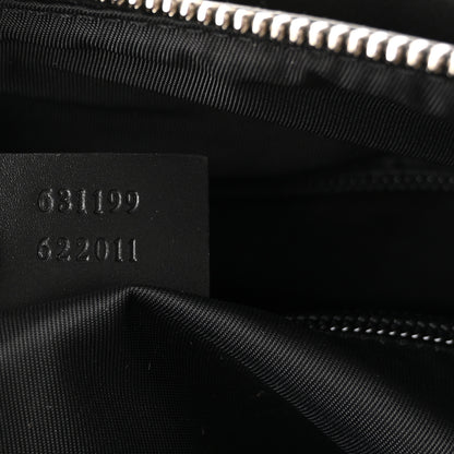 Gucci Techno Canvas Selleria Calfskin Web Small Flat Messenger Bag Black 7 of 10