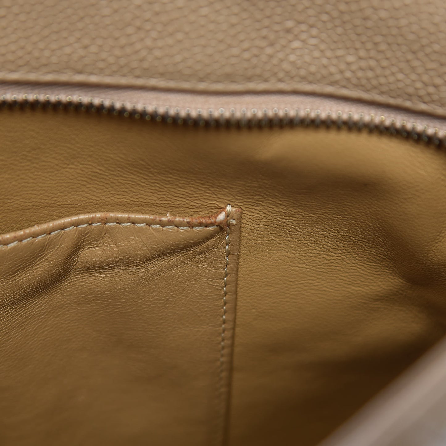 Caviar Quilted Medallion Tote Beige