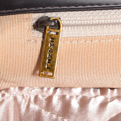 Chanel Lambskin Horizontal Quilt Jumbo Mademoiselle Flap Dark Brown 9 of 9