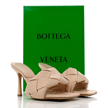 Bottega Veneta Nappa Maxi Intrecciato Lido Mule Sandals 37.5 Cipria 9 of 9