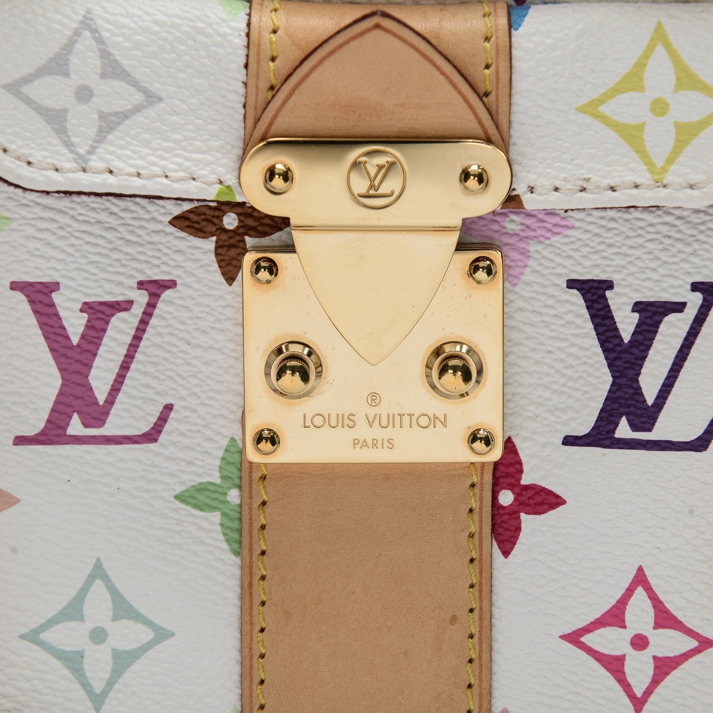 Monogram Multicolor Speedy 30 White