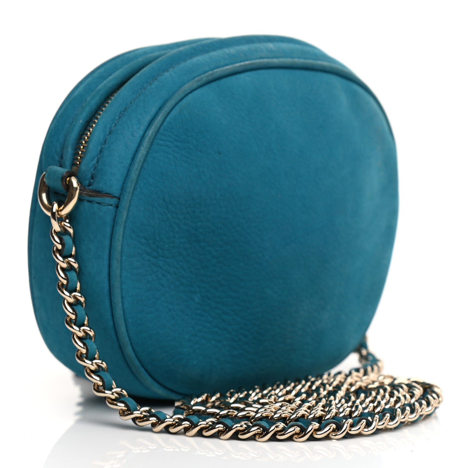 Gucci Vitello Range Mini Soho Chain Bag Deep Cobalt 6 of 31
