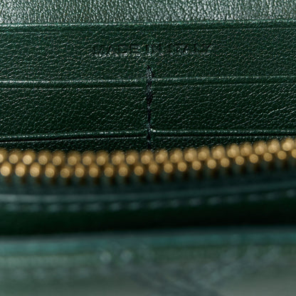 Saint Laurent Lambskin Diamond Quilted Becky Chain Wallet Vert Fonce 7 of 11