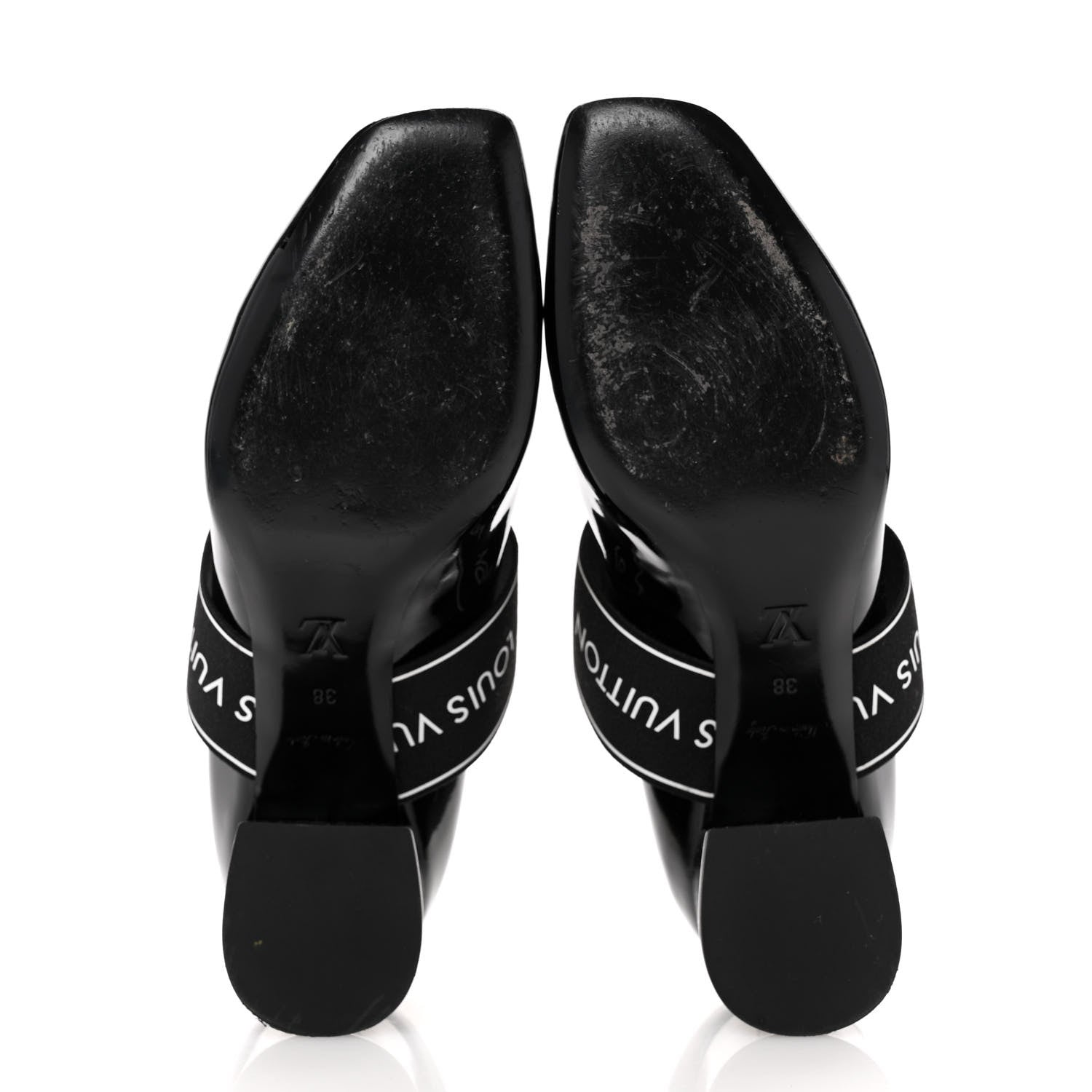 Louis Vuitton Patent Uncover Pumps 38 Black 6 of 11