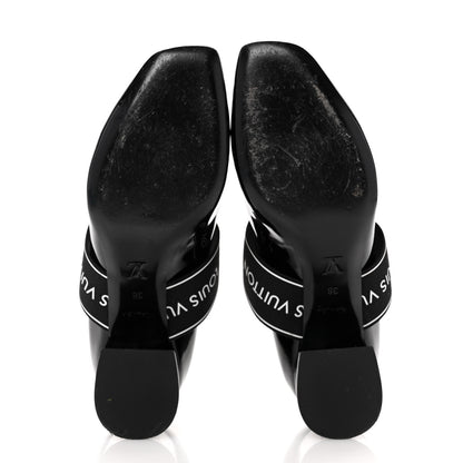 Louis Vuitton Patent Uncover Pumps 38 Black 6 of 11
