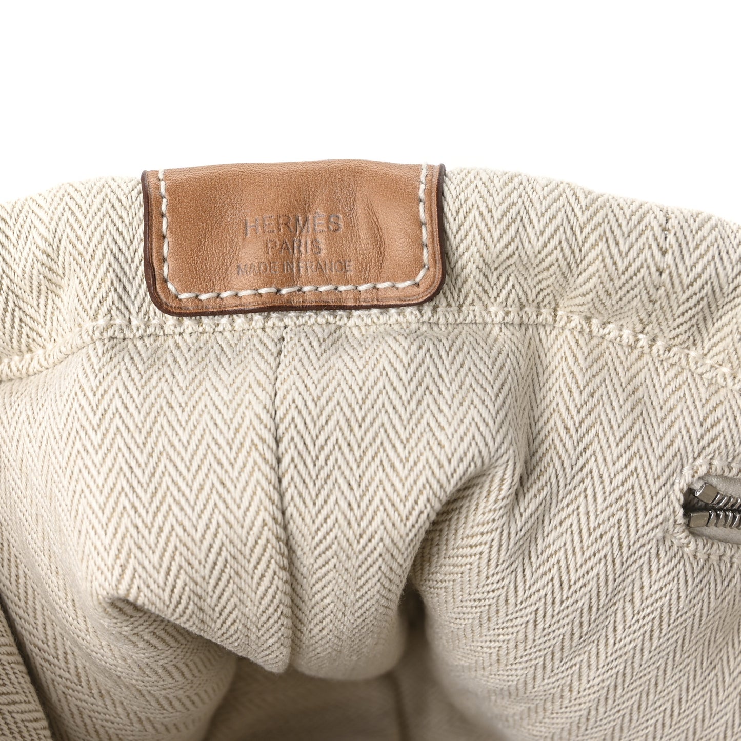 Canvas Barenia Fourbi 25 MM Pouch Naturel Fauve