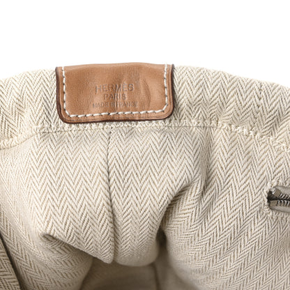 Hermes Canvas Barenia Fourbi 25 MM Pouch Naturel Fauve 6 of 7