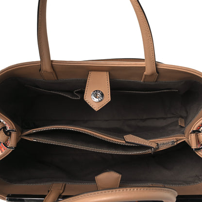 Fendi Woven Raffia Vitello Regular 2Jours Tote Multicolor 6 of 7